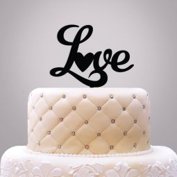 "Love" Cake Topper