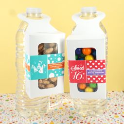 Kids Birthday Bottle Hanger Favor Boxes