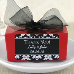 2" x 1.25" Rectangular Favor Label - Silhouette Collection (Set of 21)