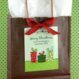 3" x 3.75" Rectangular Holiday Label (Set of 6)