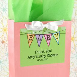 3.75" x 3" Rectangular Baby Favor Label (Set of 6)