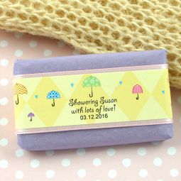 4.75" x 1" Rectangular Baby Favor Label (Set of 12)