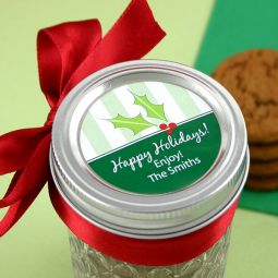 2" Circle Holiday Label (Set of 15)