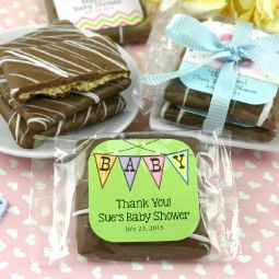 Baby Chocolate Graham Cracker Favors