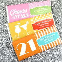 Adult Birthday Hershey's Chocolate Bar Favors