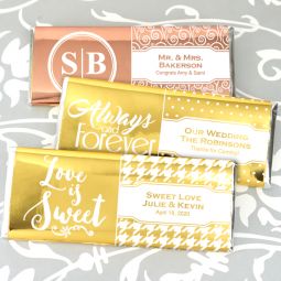 Metallic Foil Hershey's Chocolate Bar Favors