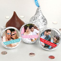 Photo Colored Foil Hershey's Kisses Favors