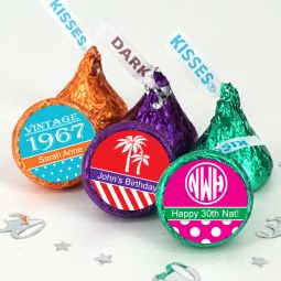 Adult Birthday Hershey's Kisses Favors