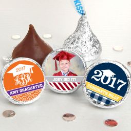 Graduation Colored Foil Hershey's Kisses