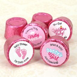 Baby Girl Hershey's Rolo Chocolate Favors