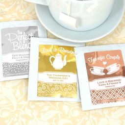 Metallic Foil Tea Favors