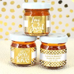 Metallic Foil Honey Favors