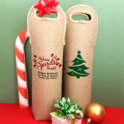 Holiday Wine Tote