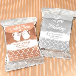 Metallic Foil Coffee Favors (Silver)