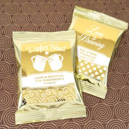 Metallic Foil Coffee Favors (Gold)