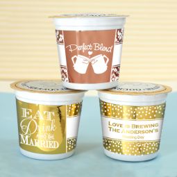 Metallic Foil K-Cup Coffee Favors