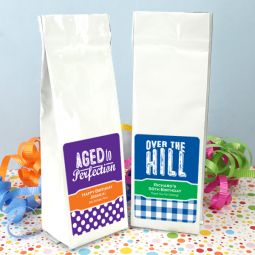Adult Birthday Gourmet Coffee Favors (Tall Bag)