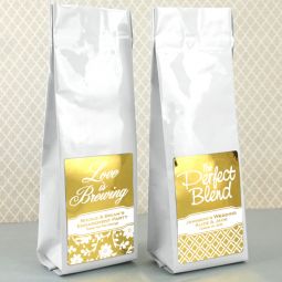 Metallic Foil Gourmet Coffee Favors (Tall Bag)