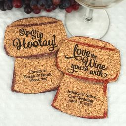 Personalized Cork Stopper Cork Coaster