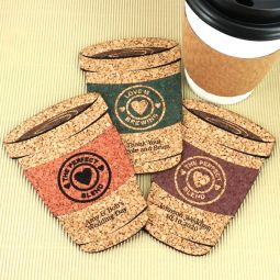 Personalized Coffee Cup Cork Coaster