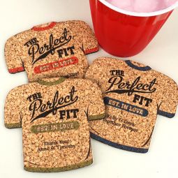 Personalized T-Shirt Cork Coaster