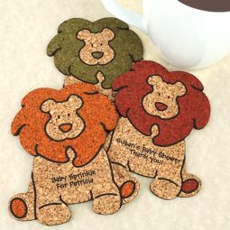 Baby Lion Cork Coaster