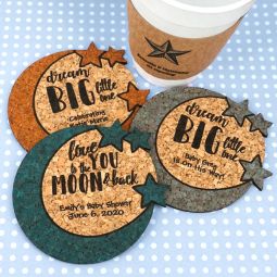 Baby Moon & Stars Cork Coaster