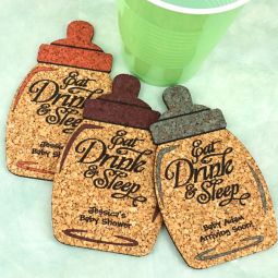 Baby Bottle Cork Coaster