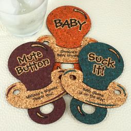 Baby Pacifier Cork Coaster