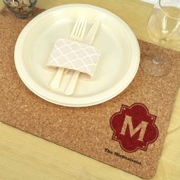 Monogram Cork Placemats