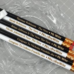 Mr. & Mrs. Write Personalized Pencils (Set of 2)
