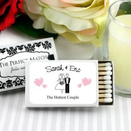 Personalized Matches - Set of 50 (White Box)