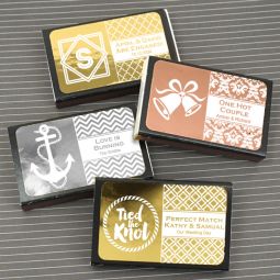 Metallic Foil Personalized Matches - Set of 50 (Black Box)