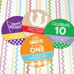 Kids Birthday Paper Coasters