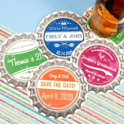 Vintage Bottle Cap Paper Coasters