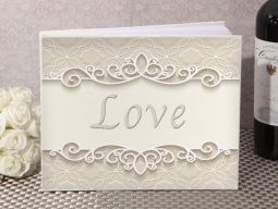 Elegant love guest book