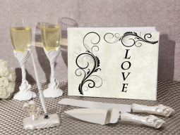 Love and Hearts wedding accessory set
