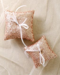 Blush ring bearer pillow - Twinkle