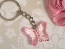 Pink Butterfly keychain